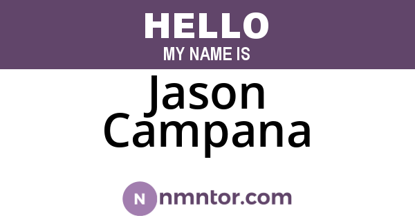 Jason Campana