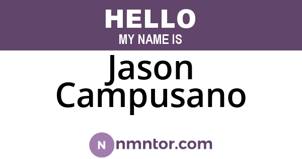 Jason Campusano
