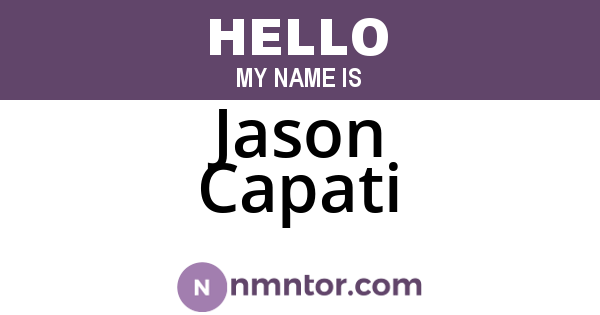 Jason Capati