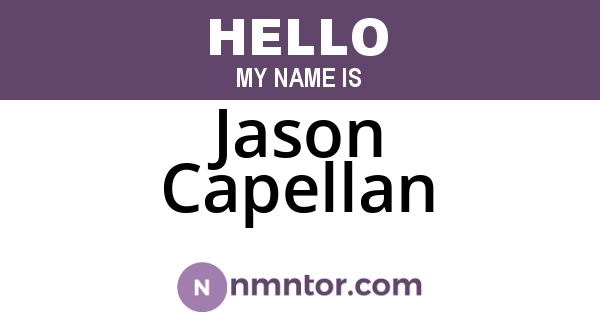 Jason Capellan