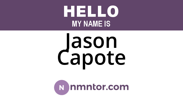 Jason Capote