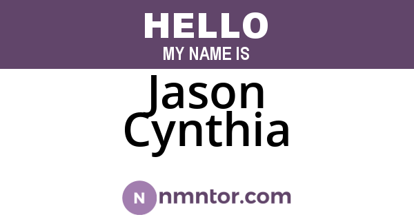 Jason Cynthia