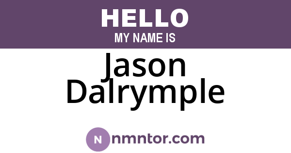 Jason Dalrymple