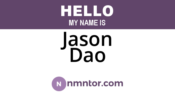 Jason Dao