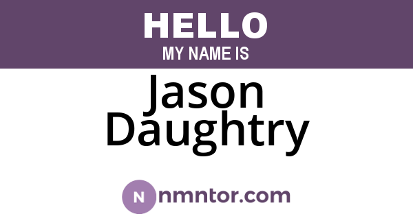 Jason Daughtry