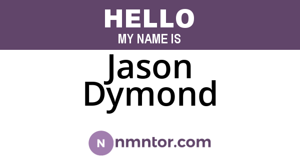 Jason Dymond
