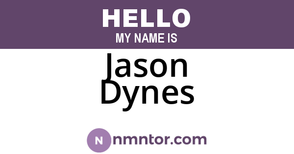 Jason Dynes