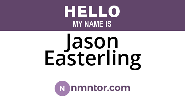 Jason Easterling
