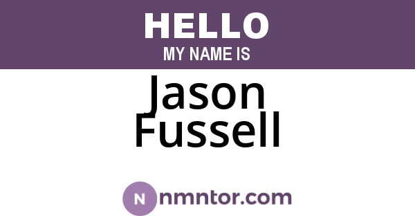 Jason Fussell