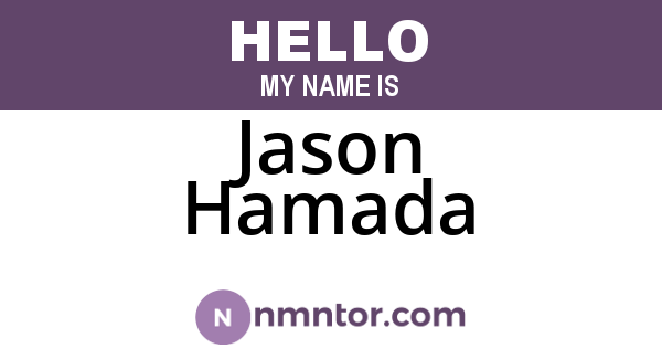 Jason Hamada
