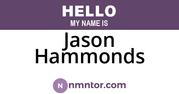 Jason Hammonds