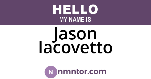 Jason Iacovetto