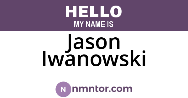 Jason Iwanowski