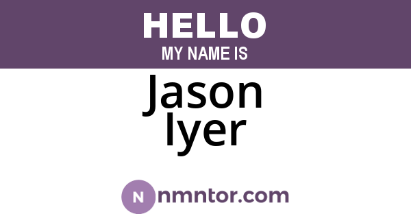 Jason Iyer