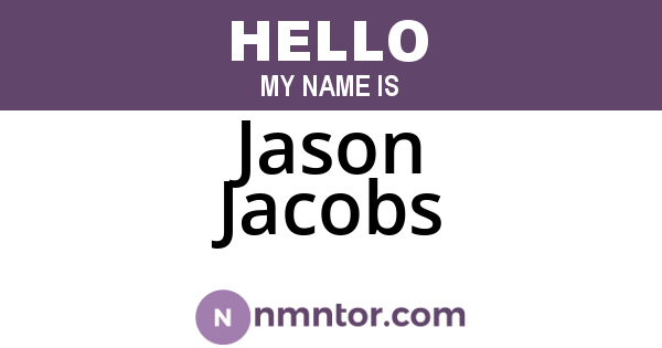Jason Jacobs