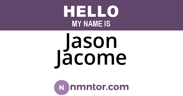 Jason Jacome