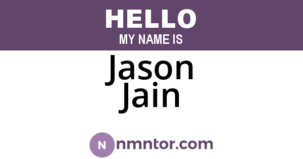 Jason Jain