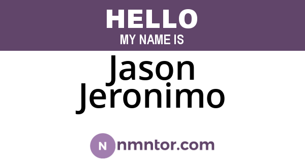 Jason Jeronimo