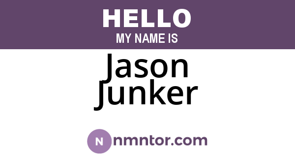 Jason Junker