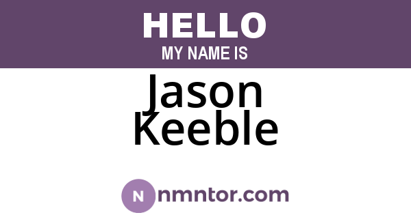 Jason Keeble