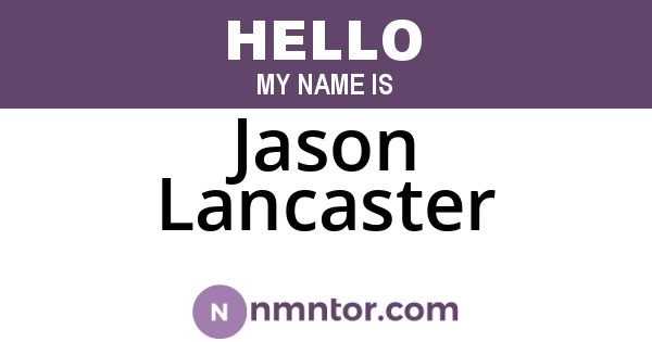 Jason Lancaster