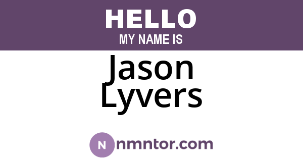 Jason Lyvers