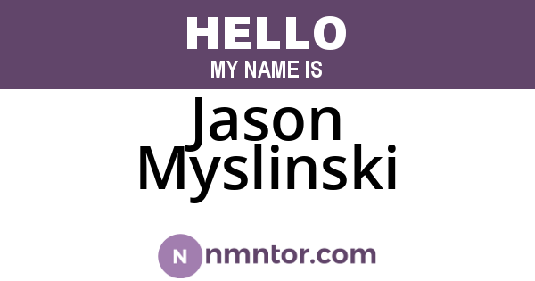 Jason Myslinski