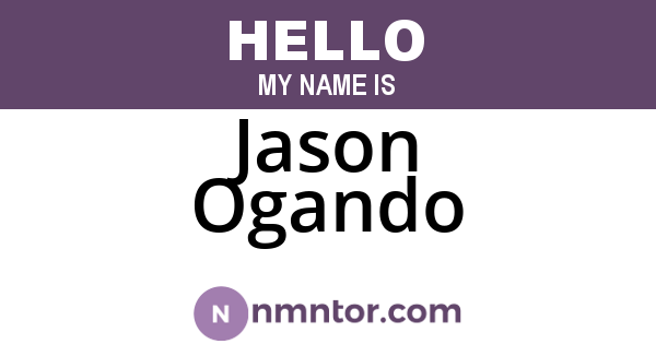 Jason Ogando