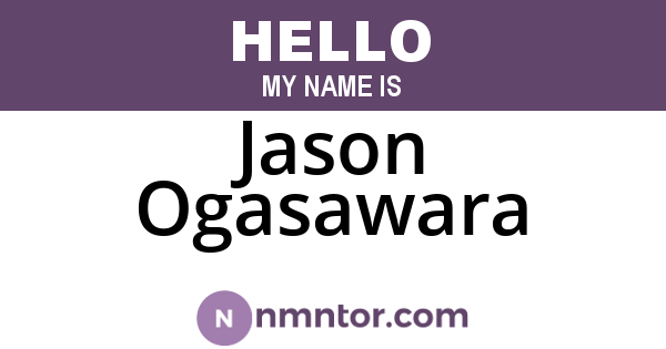 Jason Ogasawara