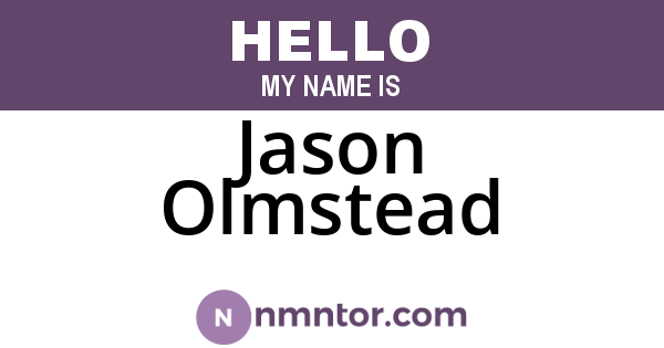 Jason Olmstead