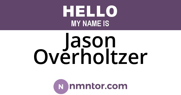 Jason Overholtzer