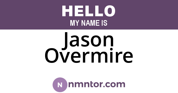 Jason Overmire