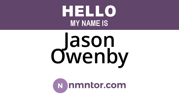Jason Owenby