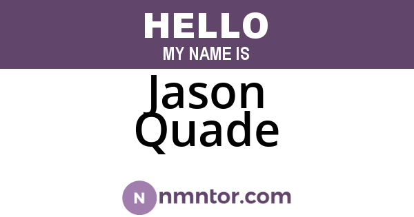 Jason Quade