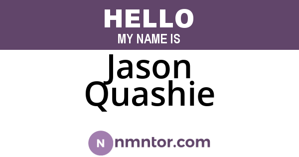 Jason Quashie