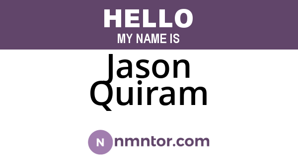 Jason Quiram