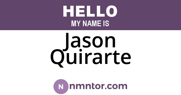 Jason Quirarte