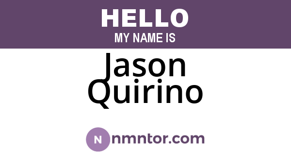 Jason Quirino