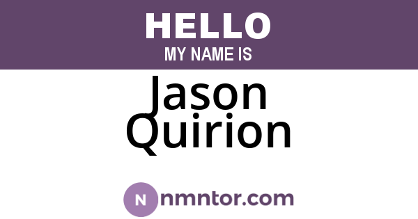 Jason Quirion