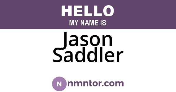 Jason Saddler