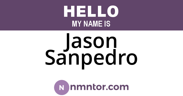 Jason Sanpedro