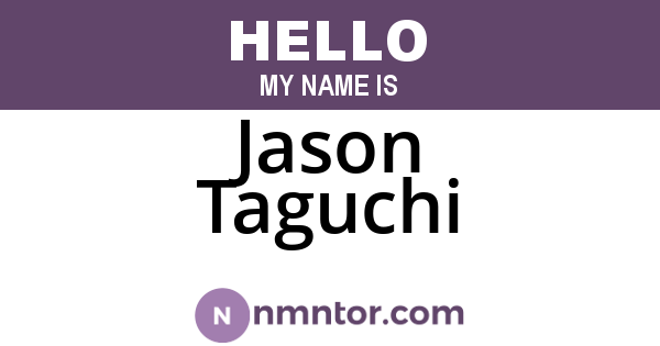 Jason Taguchi