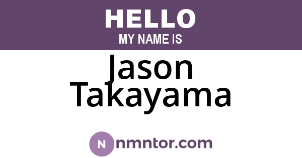 Jason Takayama