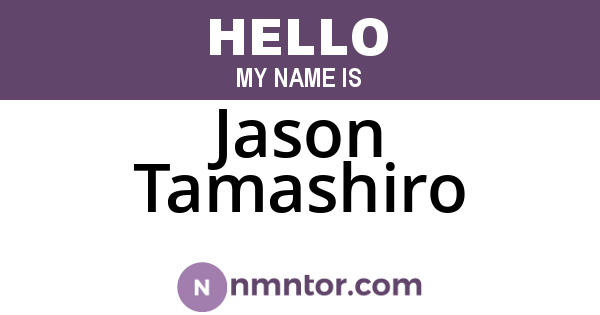 Jason Tamashiro