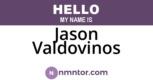 Jason Valdovinos
