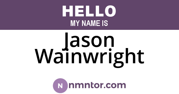 Jason Wainwright