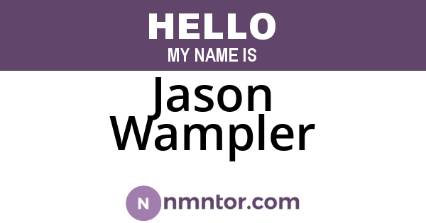 Jason Wampler