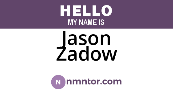 Jason Zadow