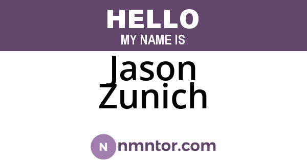 Jason Zunich