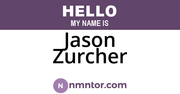 Jason Zurcher